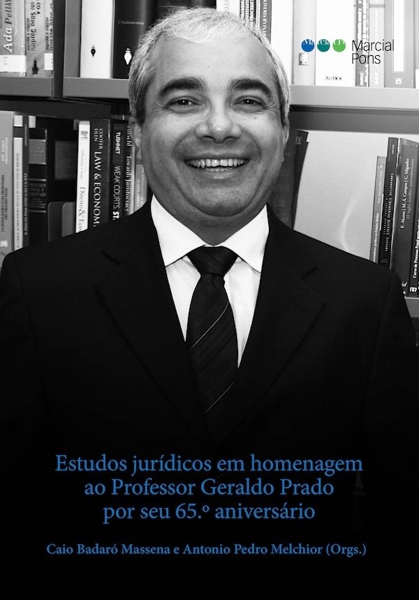 Capa do livro Estudos Jurídicos em Homenagem ao Professor Geraldo Prado, Marcial Pons