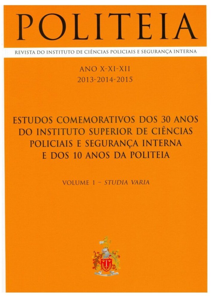 Capa oficial da revista Politeia (ISCPSI, Portugal), anos X-XII, volume 1